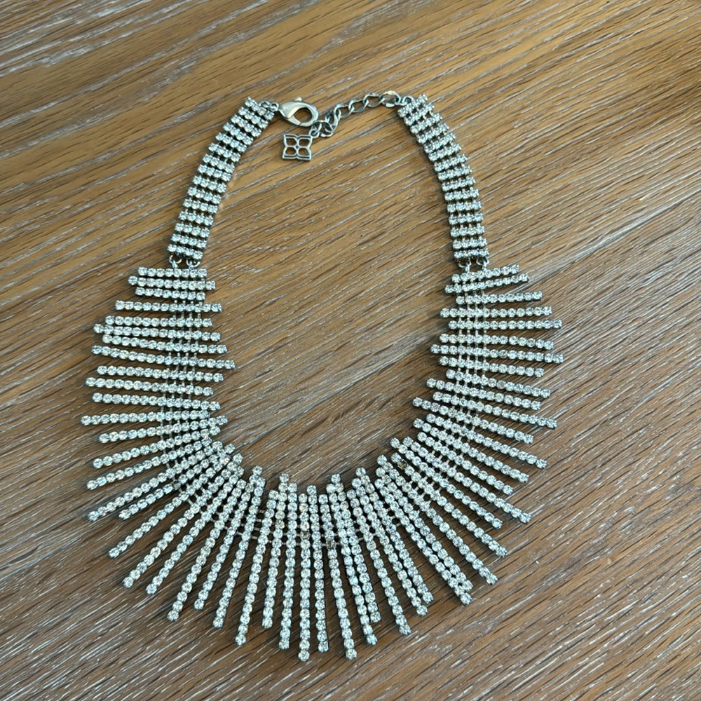 BCBGMaxAzria rhinestone statement necklace